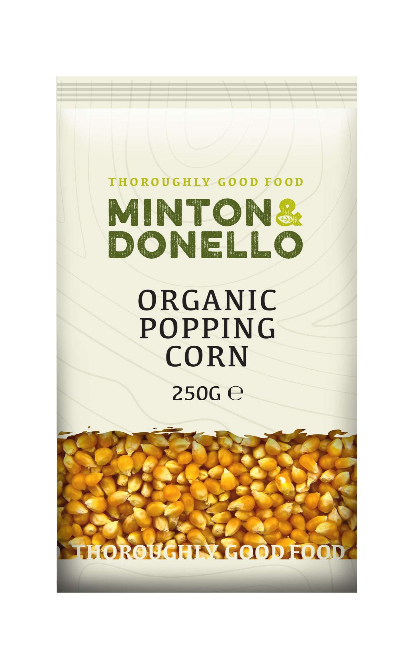 6 x Minton & Donello Organic Popcorn - 500g