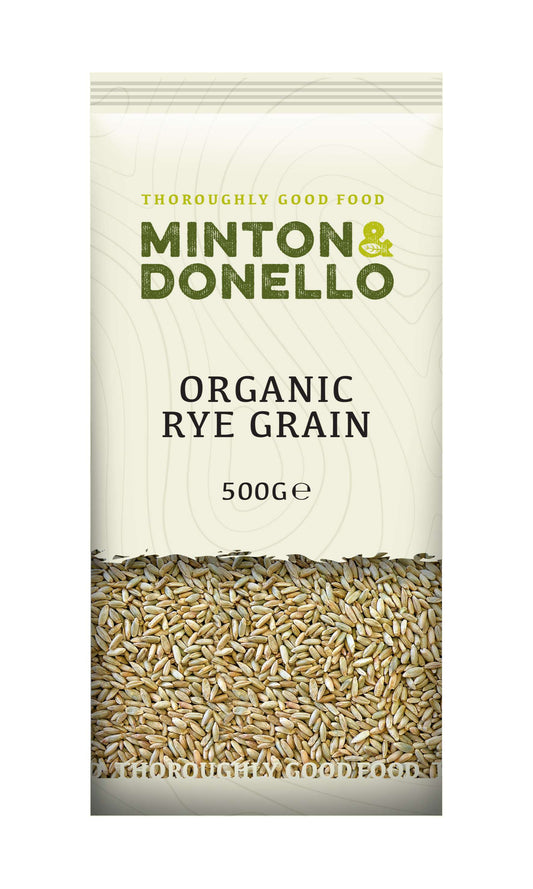 6 x Minton & Donello Organic Rye Grain - 500g