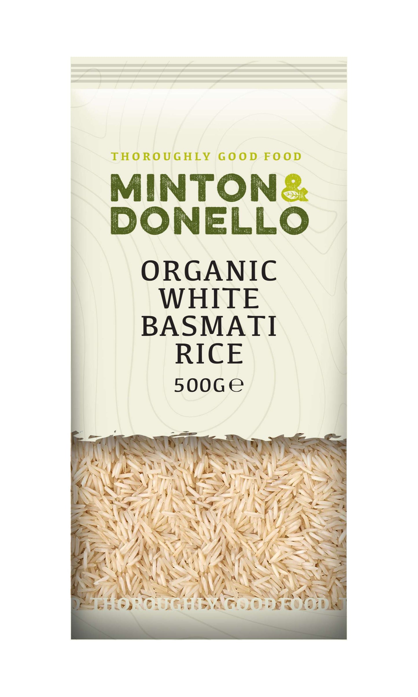 6 x Minton & Donello Organic White Basmati Rice - 500g
