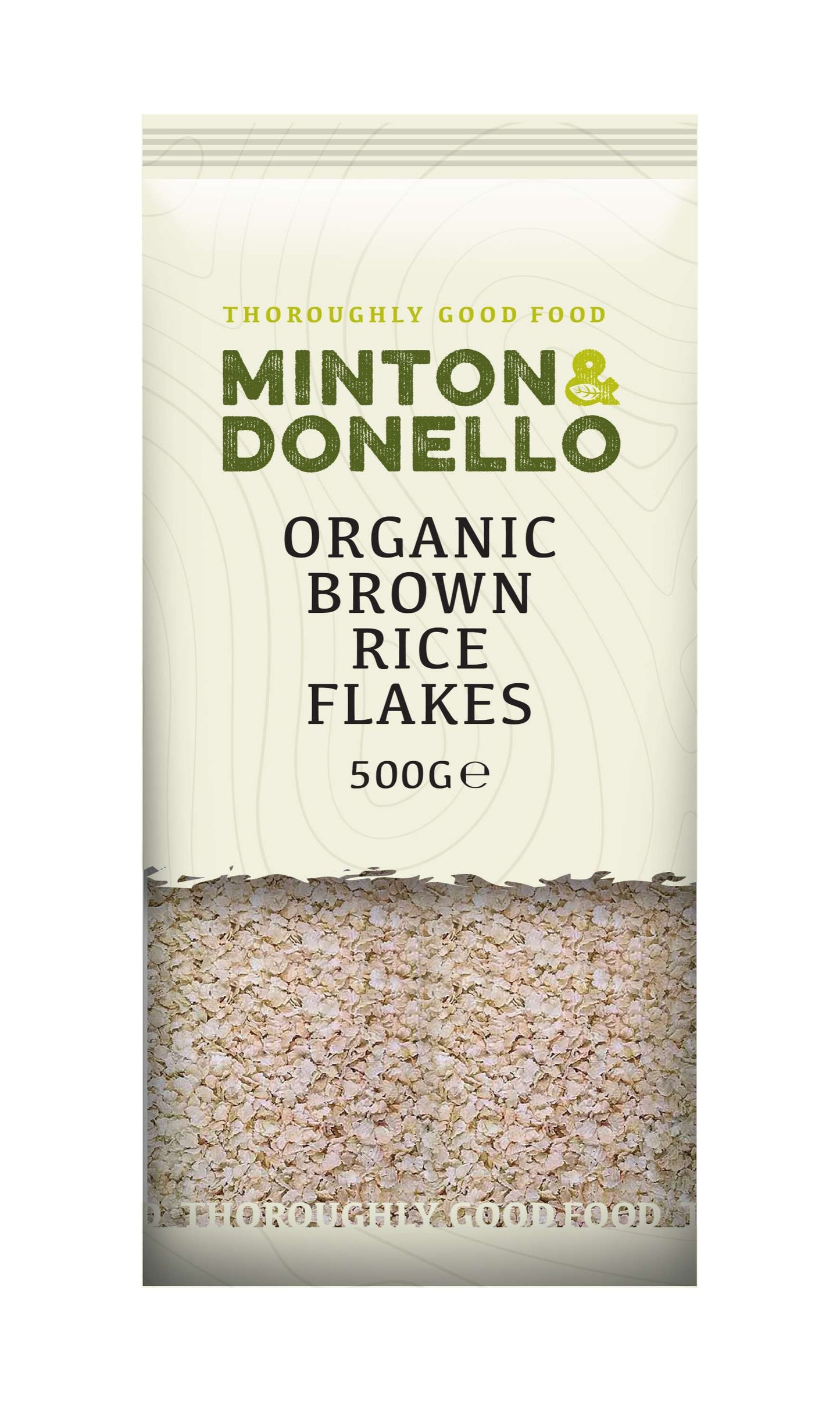 6 x Minton & Donello Organic Brown Rice Flakes - 500g
