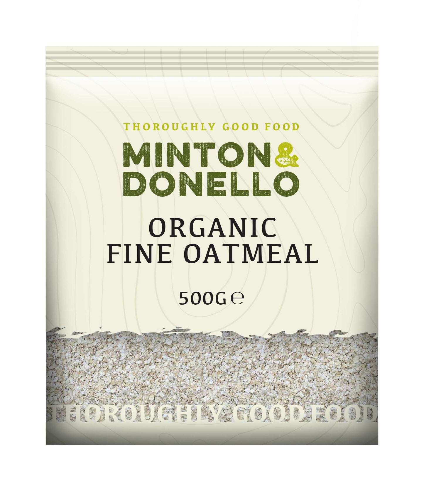 6 x Minton & Donello Organic Fine Oatmeal - 500g