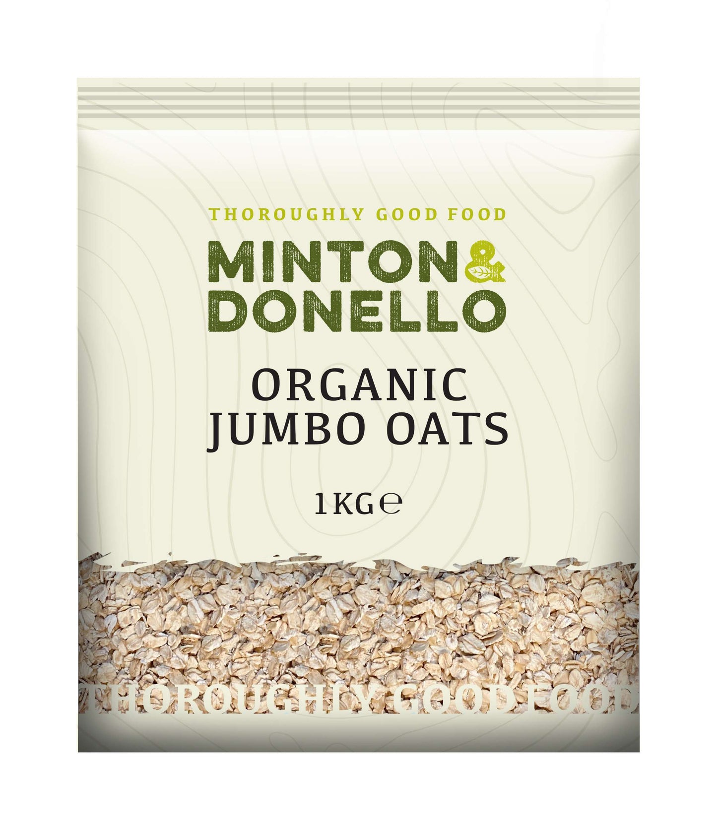 6 x Minton & Donello Organic Jumbo Oats - 1000g
