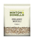 6 x Minton & Donello Organic Muesli Base - 750g