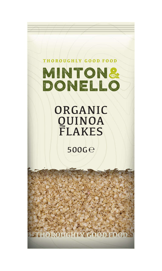 6 x Minton & Donello Organic Quinoa Flakes - 500g