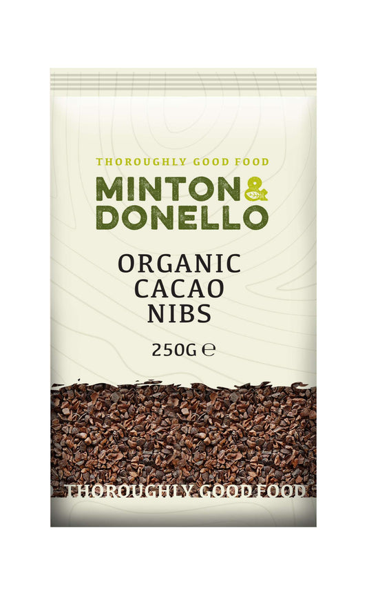 6 x Minton & Donello Cacao Nibs (Raw, Organic) - 250g