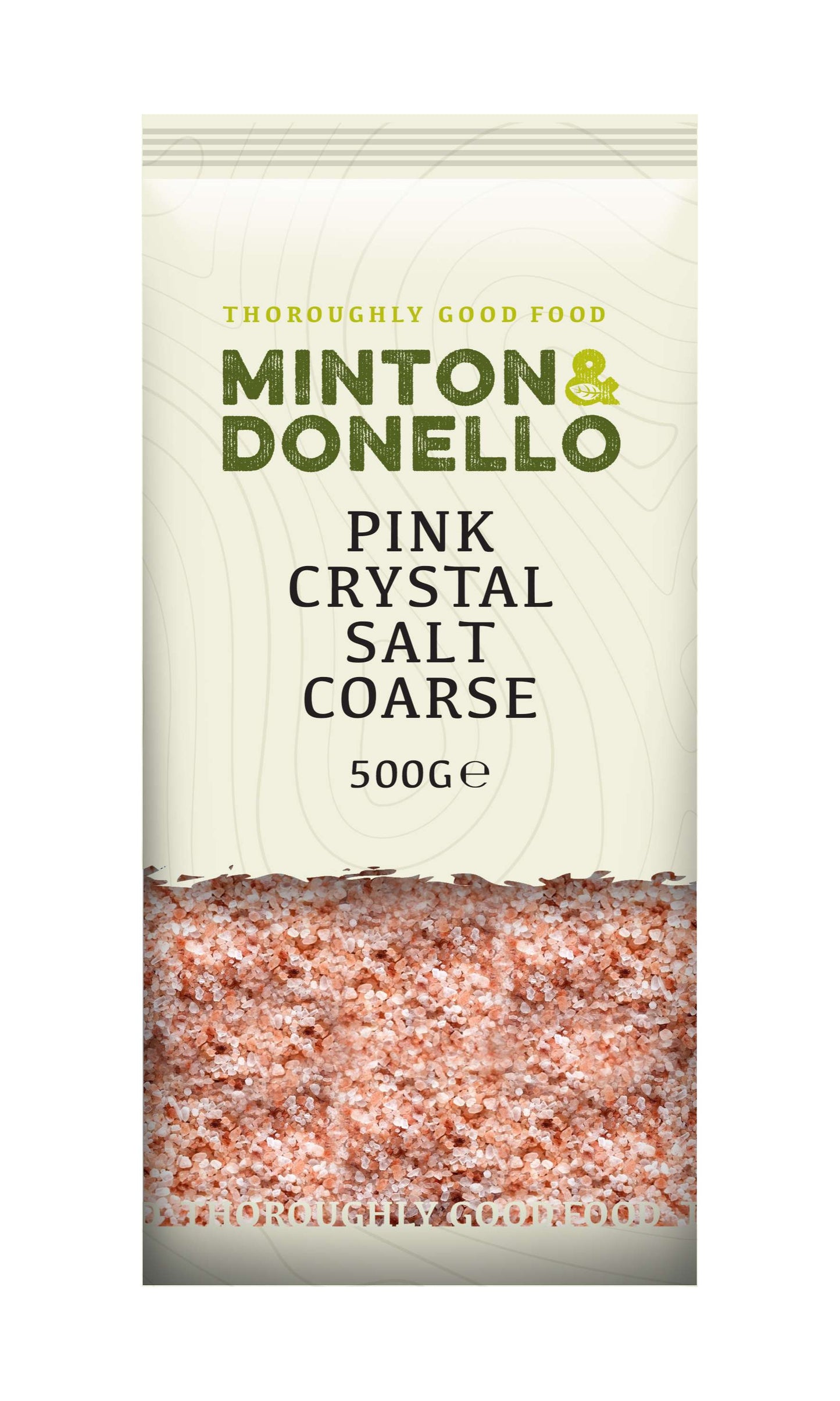 6 x Minton & Donello Pink Crystal Salt Coarse - 500g