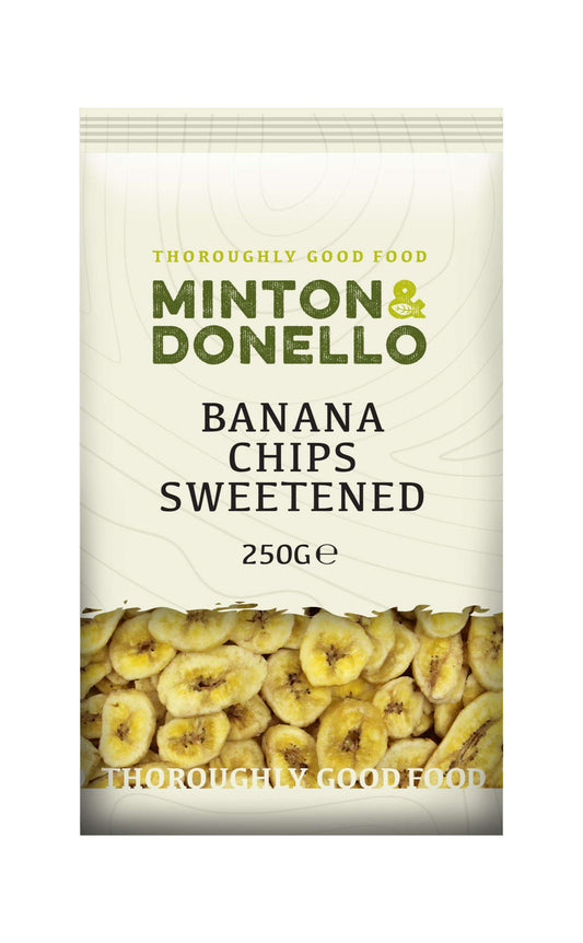 6 x Minton & Donello Banana Chips Sweetened - 250g