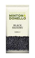6 x Minton & Donello Black Raisins - 500g