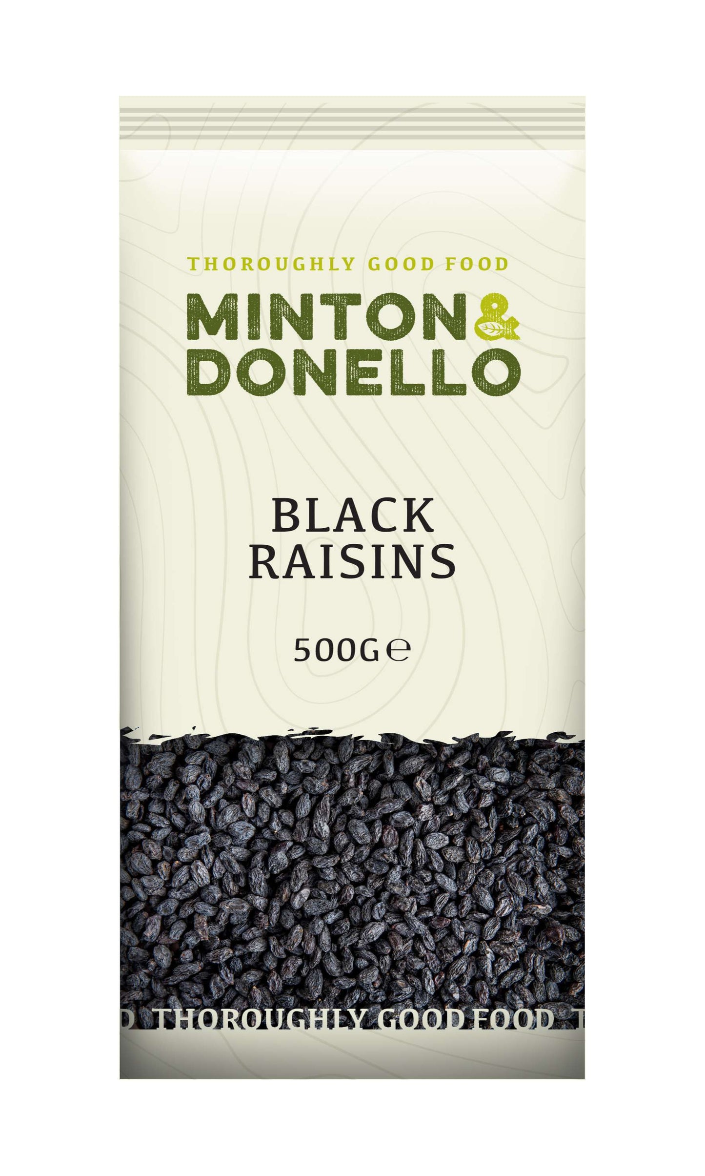 6 x Minton & Donello Black Raisins - 500g