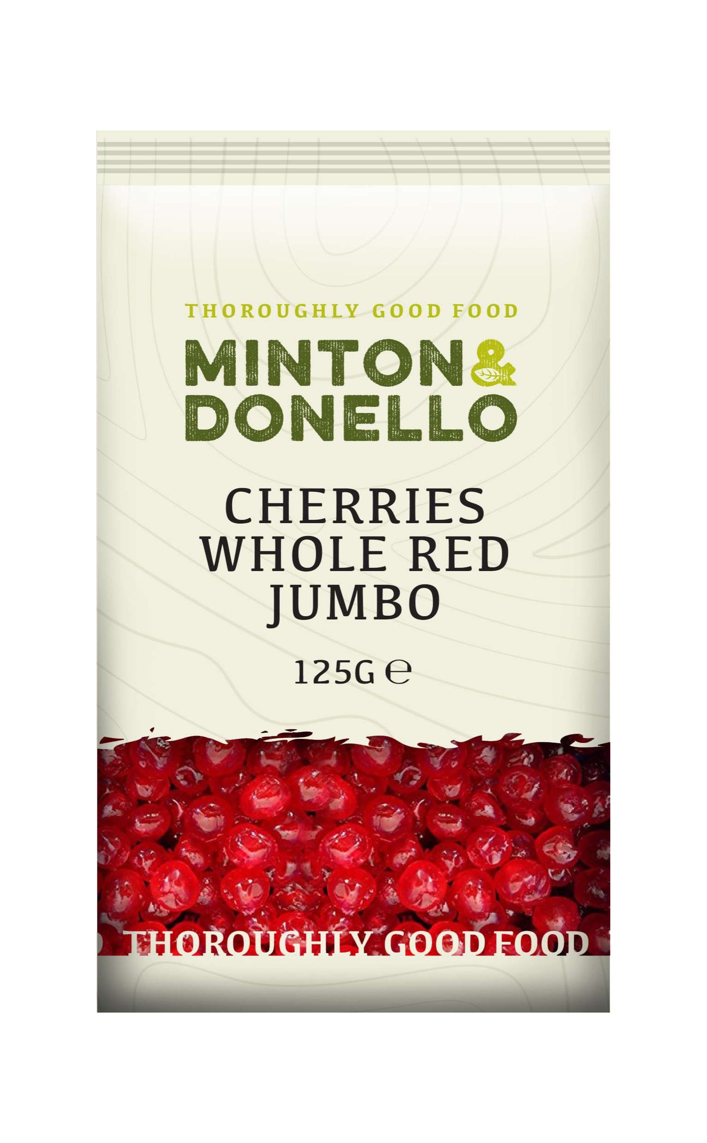 6 x Minton & Donello Cherries Whole Red Jumbo - 125g