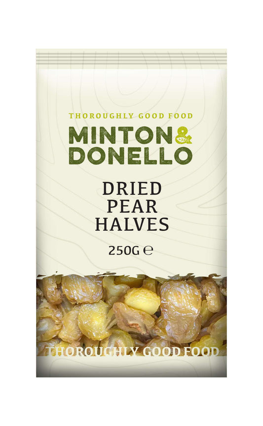 6 x Minton & Donello Dried Pear Halves - 250g