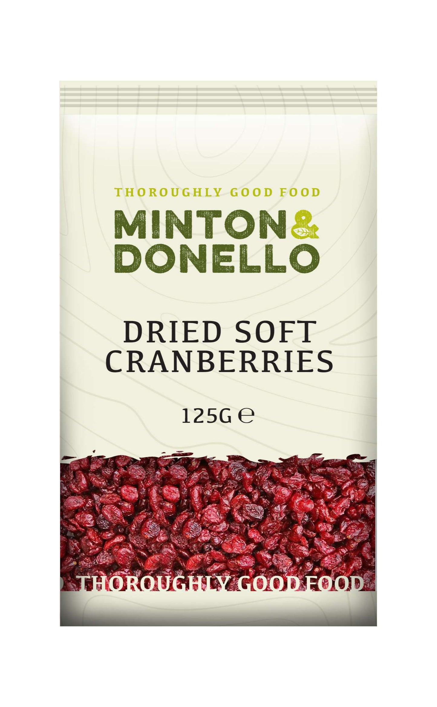 6 x Minton & Donello Dried Soft Cranberries - 125g