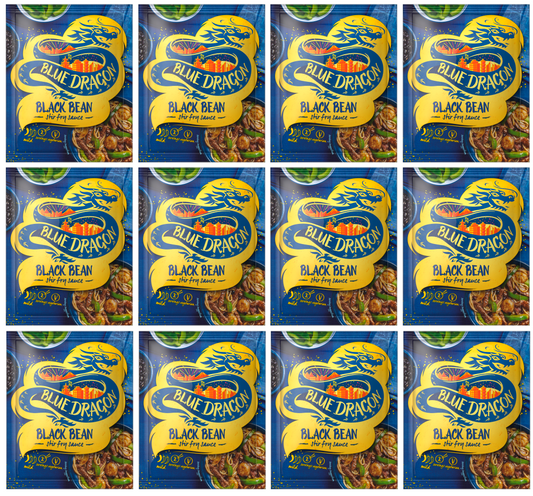 12 x Blue Dragon Black Bean Stir Fry Sauce 120Gm