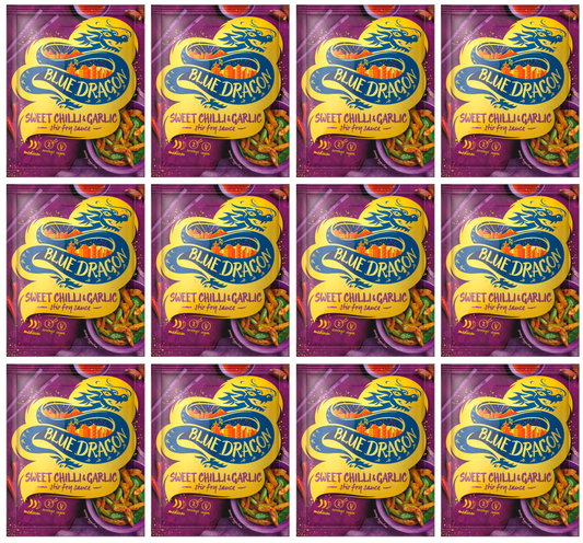 12 x Blue Dragon Stir Fry Sweet Chilli & Garlic 120Gm