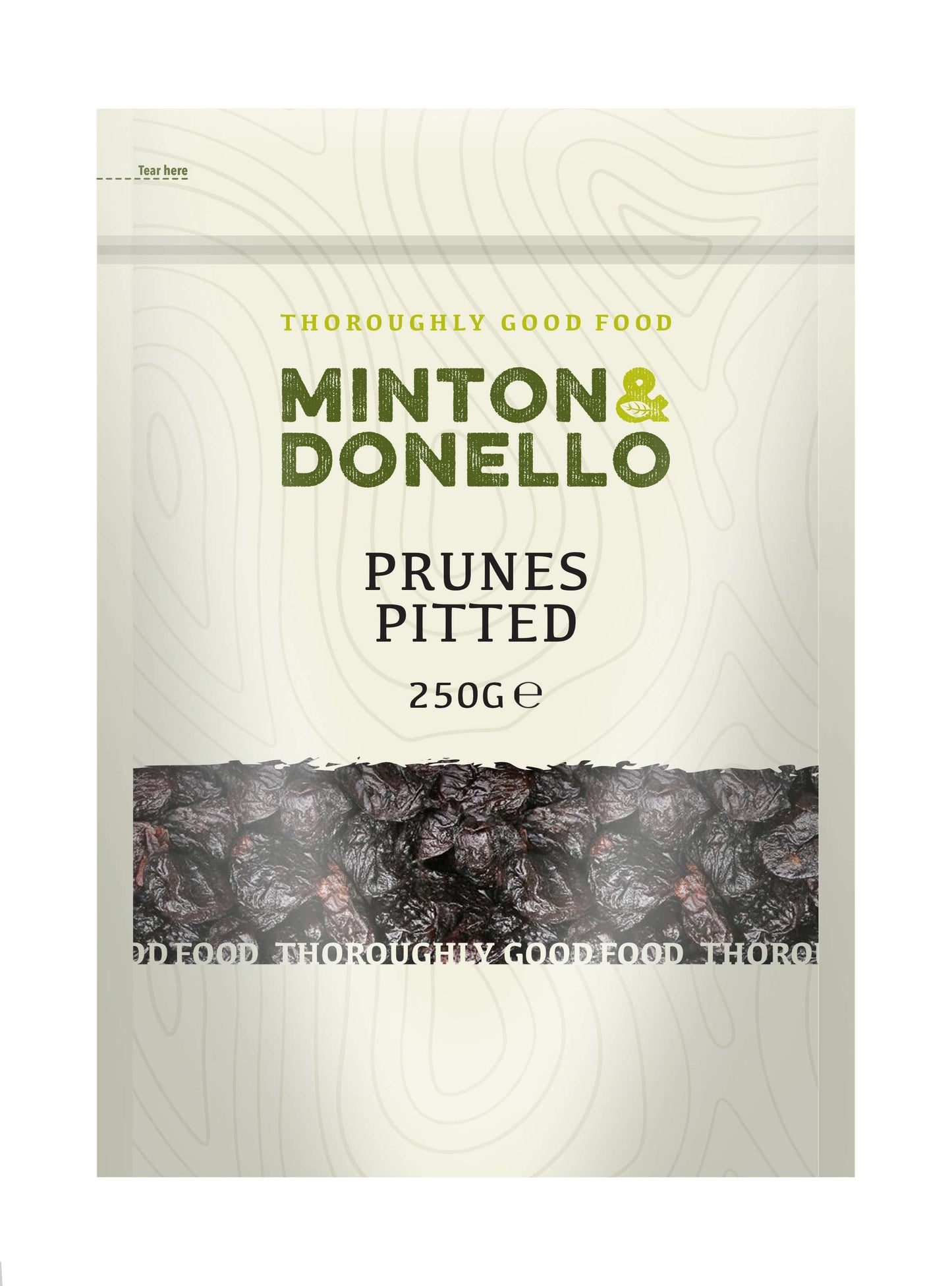 6 x Minton & Donello Prunes Pitted - 250g