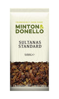 6 x Minton & Donello Sultanas Standard - 500g