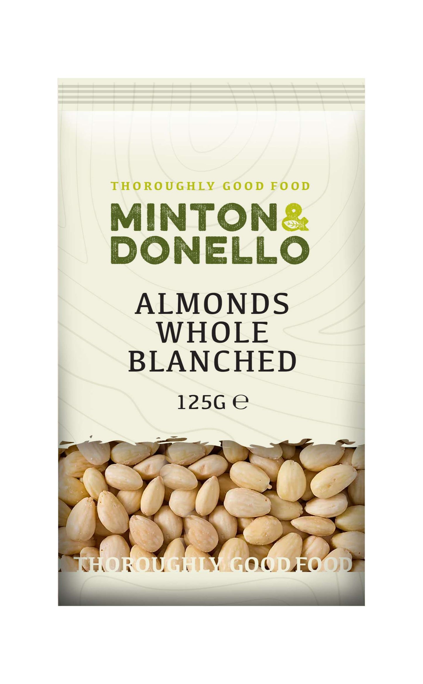 6 x Minton & Donello Almonds Whole Blanched - 125g