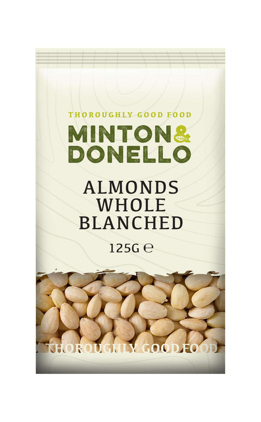 6 x Minton & Donello Almonds Whole Blanched - 125g