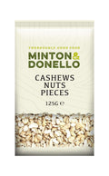6 x Minton & Donello Cashews Nuts Pieces - 125g