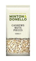 6 x Minton & Donello Cashews Nuts Pieces - 500g