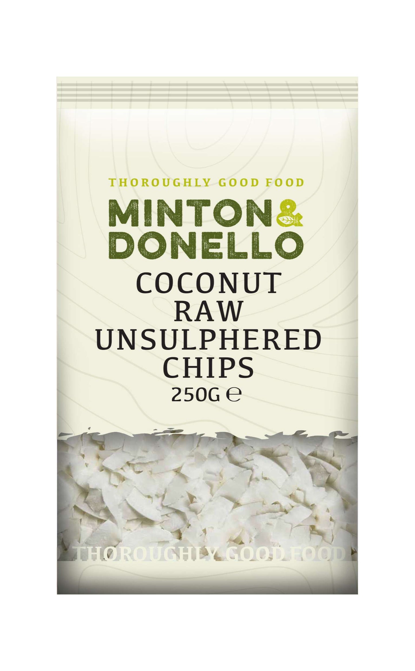 6 x Minton & Donello Coconut Raw Unsulphered Chips - 250g
