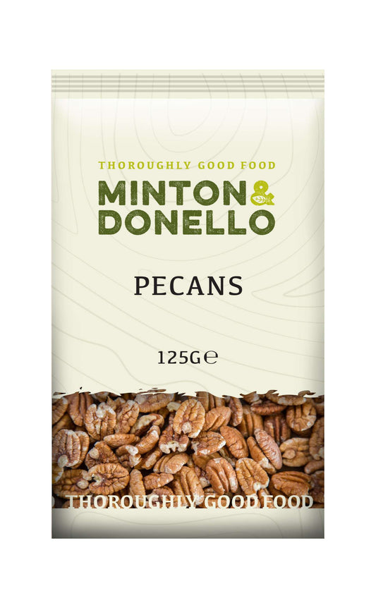 6 x Minton & Donello Pecan Halves - 125g