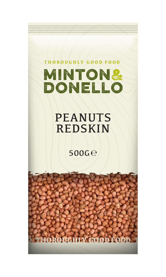 6 x Minton & Donello Redskin Peanuts - 500g