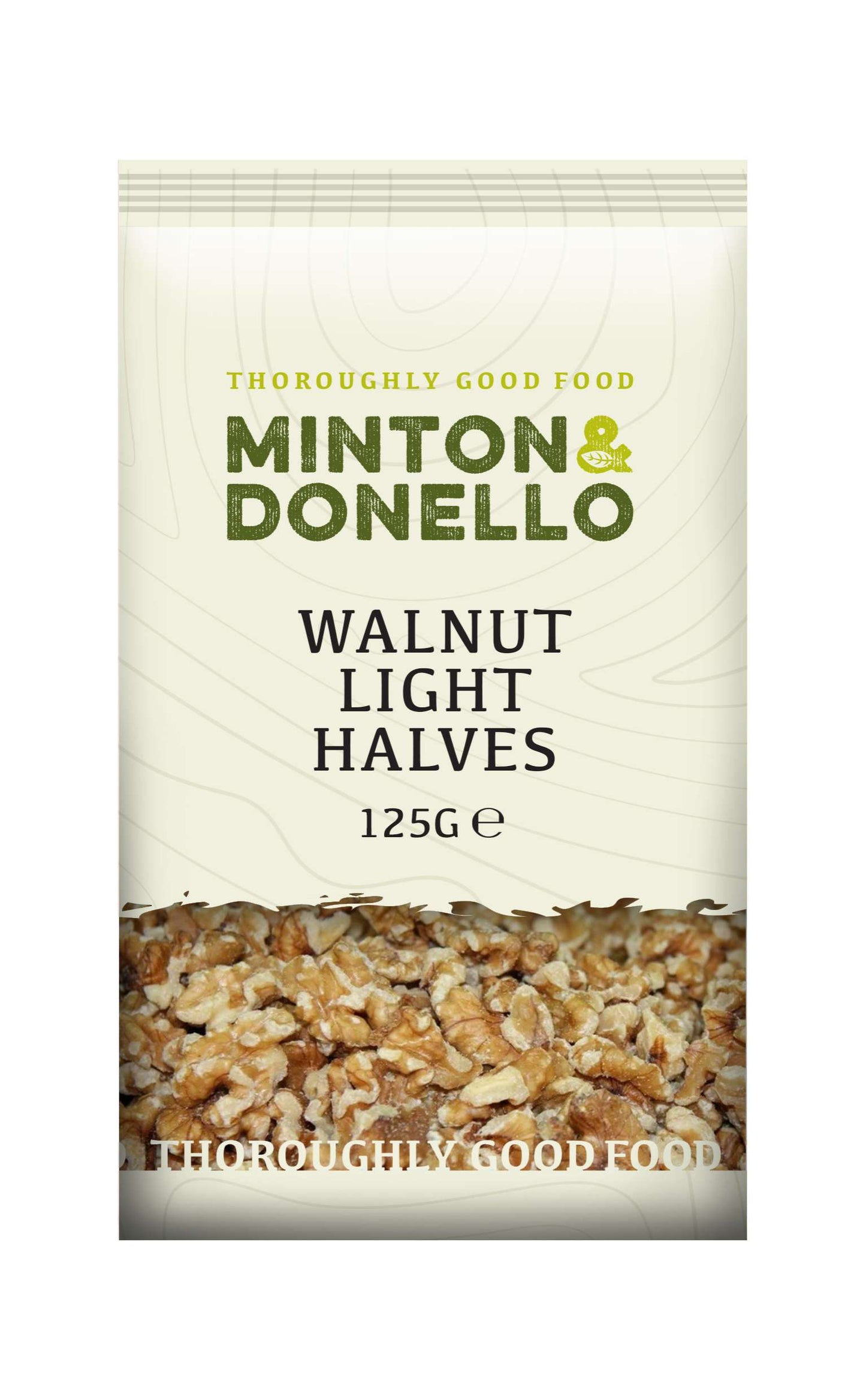 6 x Minton & Donello Walnut Light Halves - 125g