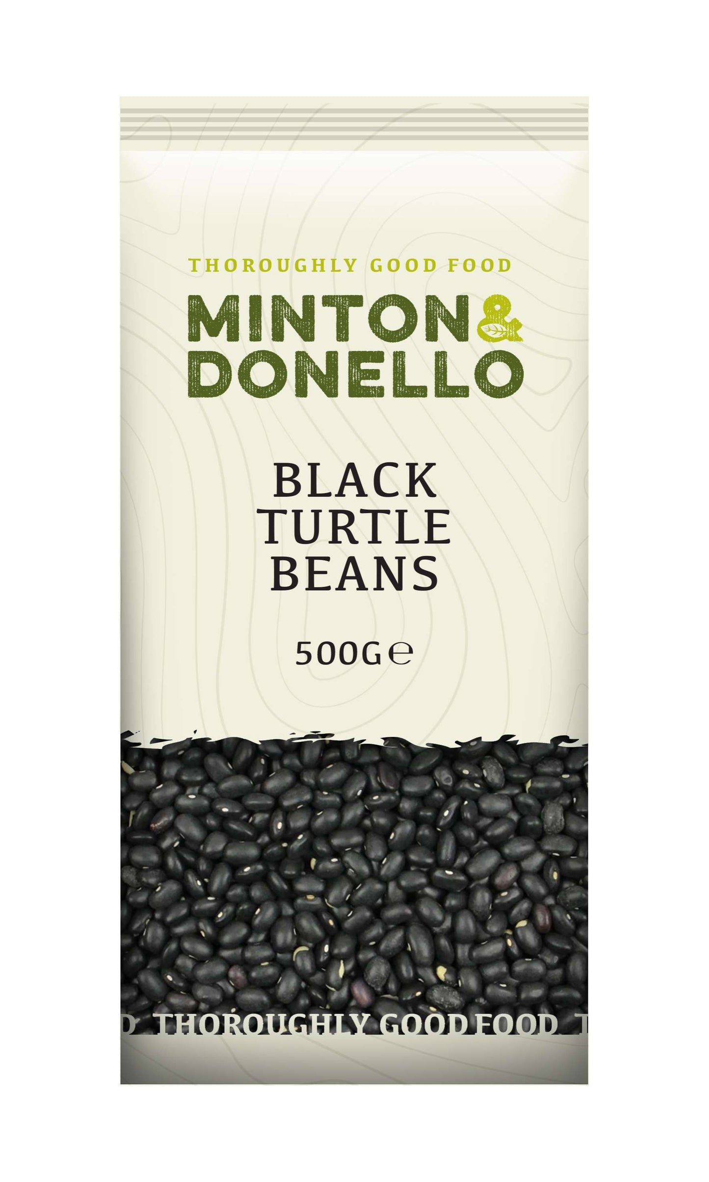 6 x Minton & Donello Black Turtle Beans - 500g