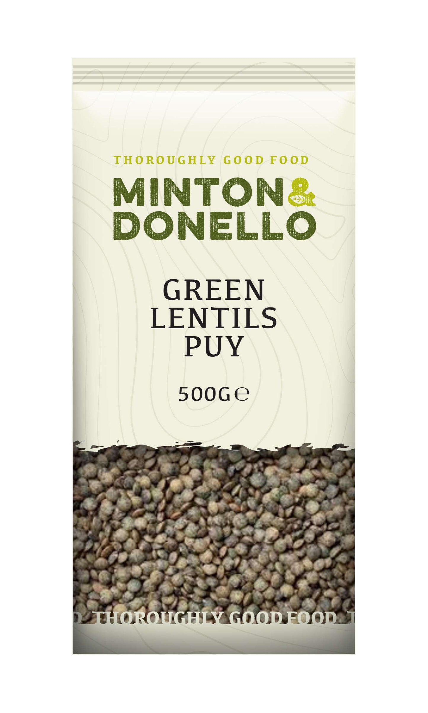 6 x Minton & Donello Green Lentils Puy - 500g