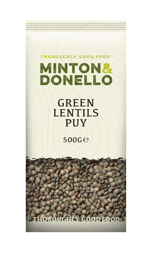 6 x Minton & Donello Green Lentils Puy - 500g