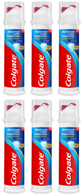 6 x Colgate Cavity Protection Pump 100Ml