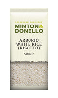 6 x Minton & Donello Arborio White Rice (Risotto) - 500g