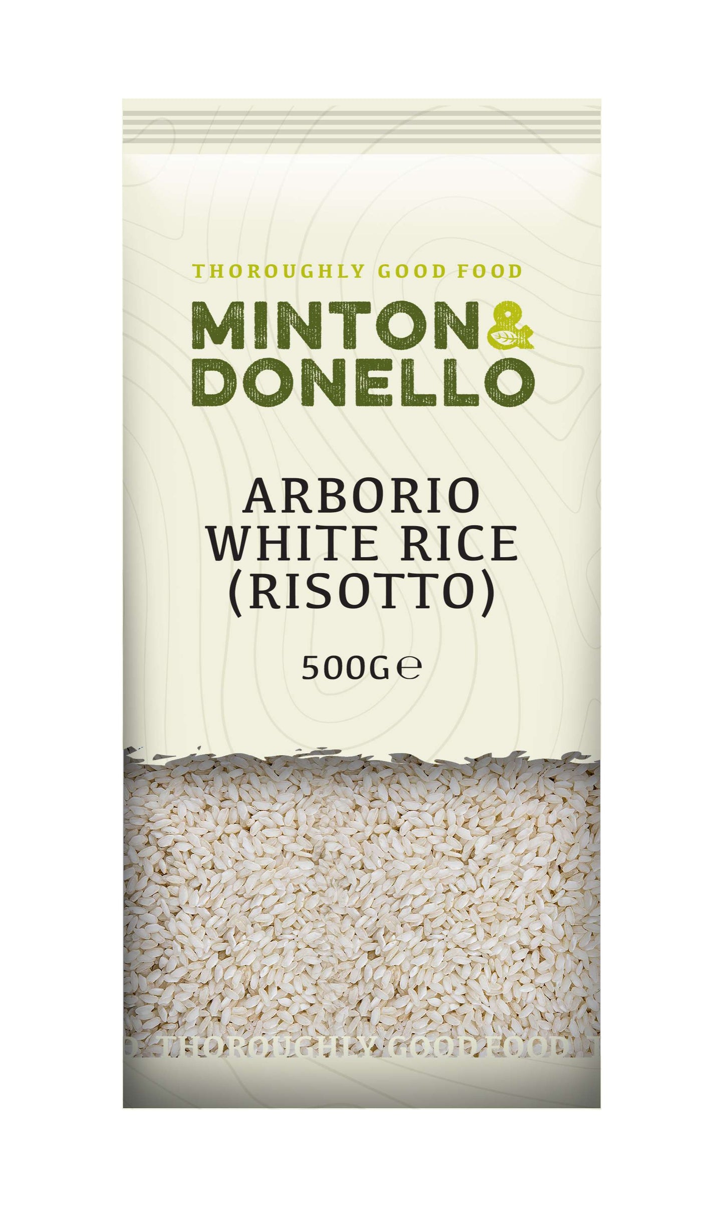 6 x Minton & Donello Arborio White Rice (Risotto) - 500g