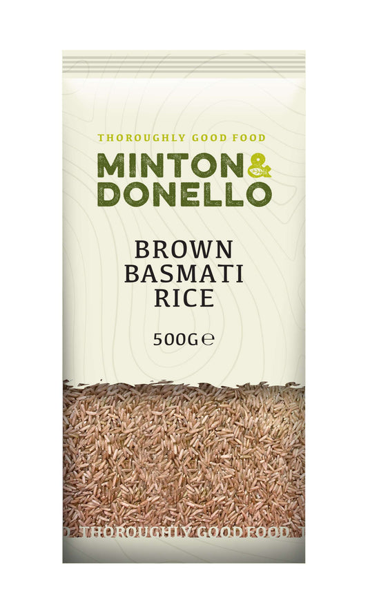 6 x Minton & Donello Brown Basmati Rice - 500g