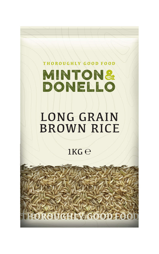6 x Minton & Donello Long Grain Brown Rice - 1000g
