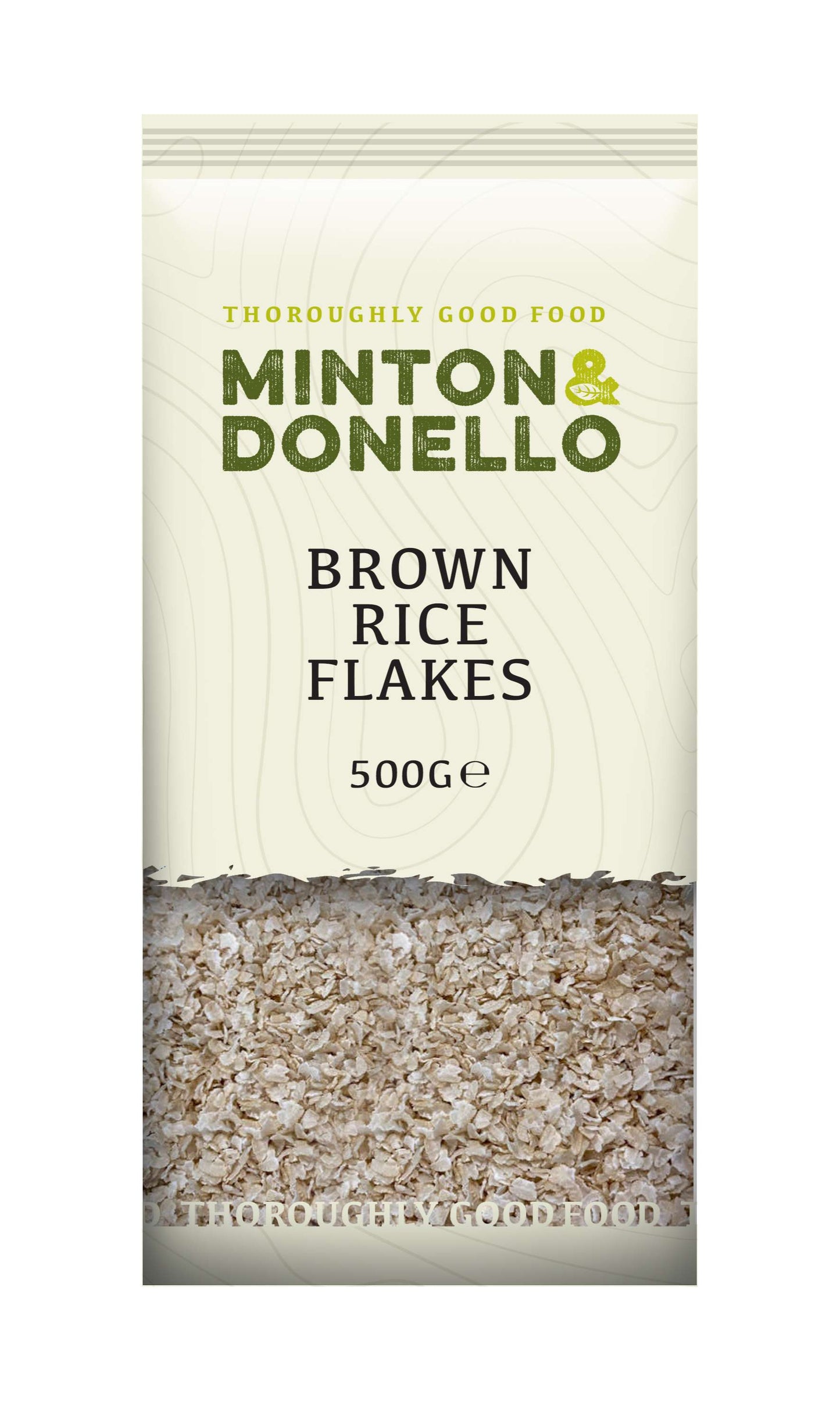 6 x Minton & Donello Brown Rice Flakes - 500g