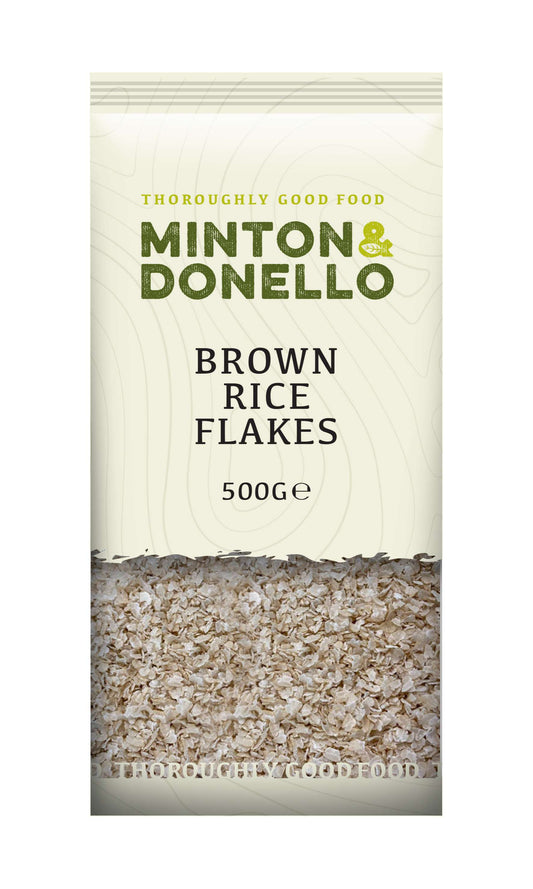 6 x Minton & Donello Brown Rice Flakes - 500g