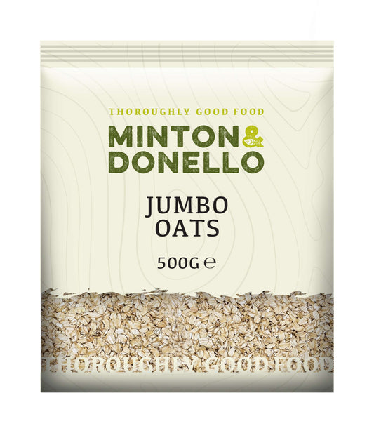 6 x Minton & Donello Jumbo Oats - 500g