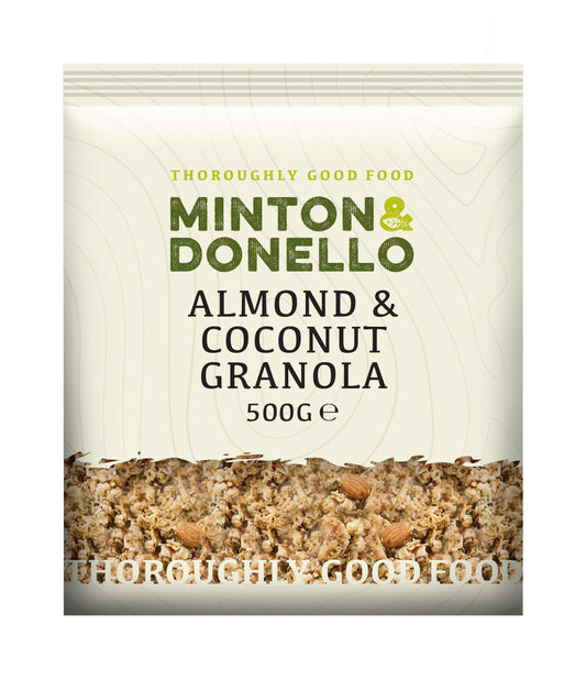 6 x Minton & Donello Almond & Coconut Granola - 500g