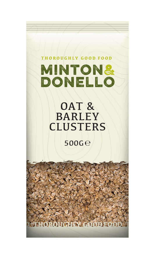 6 x Minton & Donello Oat & Barley Clusters - 500g