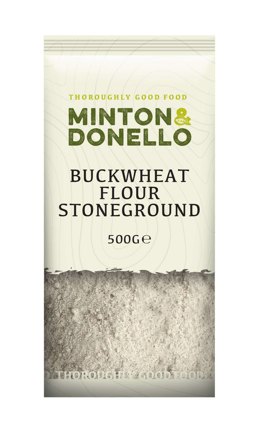 6 x Minton & Donello Buckwheat Flour Stoneground - 500g