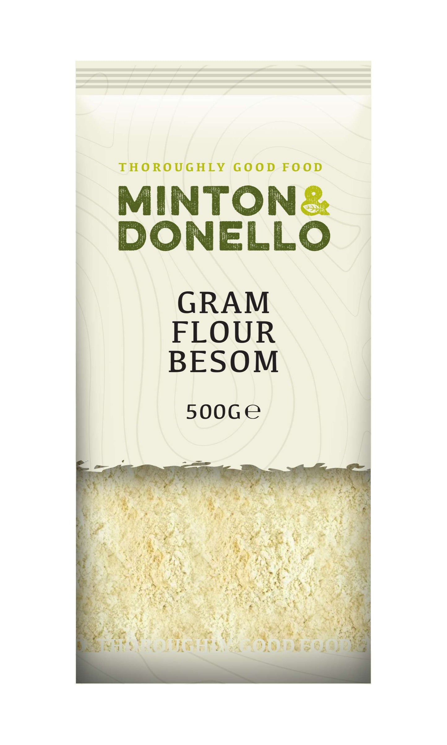 6 x Minton & Donello Gram Flour Besom - 500g