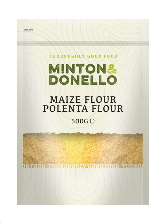 6 x Minton & Donello Maize Flour Polenta Flour - 500g