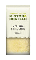 6 x Minton & Donello Yellow Semolina - 500g