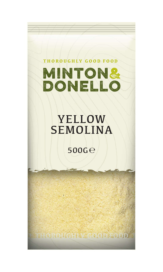 6 x Minton & Donello Yellow Semolina - 500g