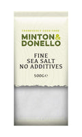 6 x Minton & Donello Fine Sea Salt No Additives - 500g