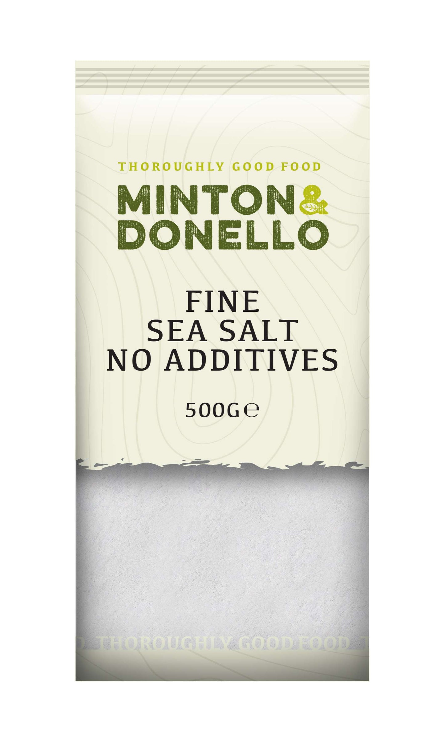 6 x Minton & Donello Fine Sea Salt No Additives - 500g