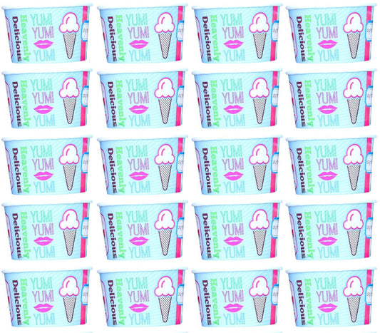 20 x Cup Ice Cream Chill 8Oz