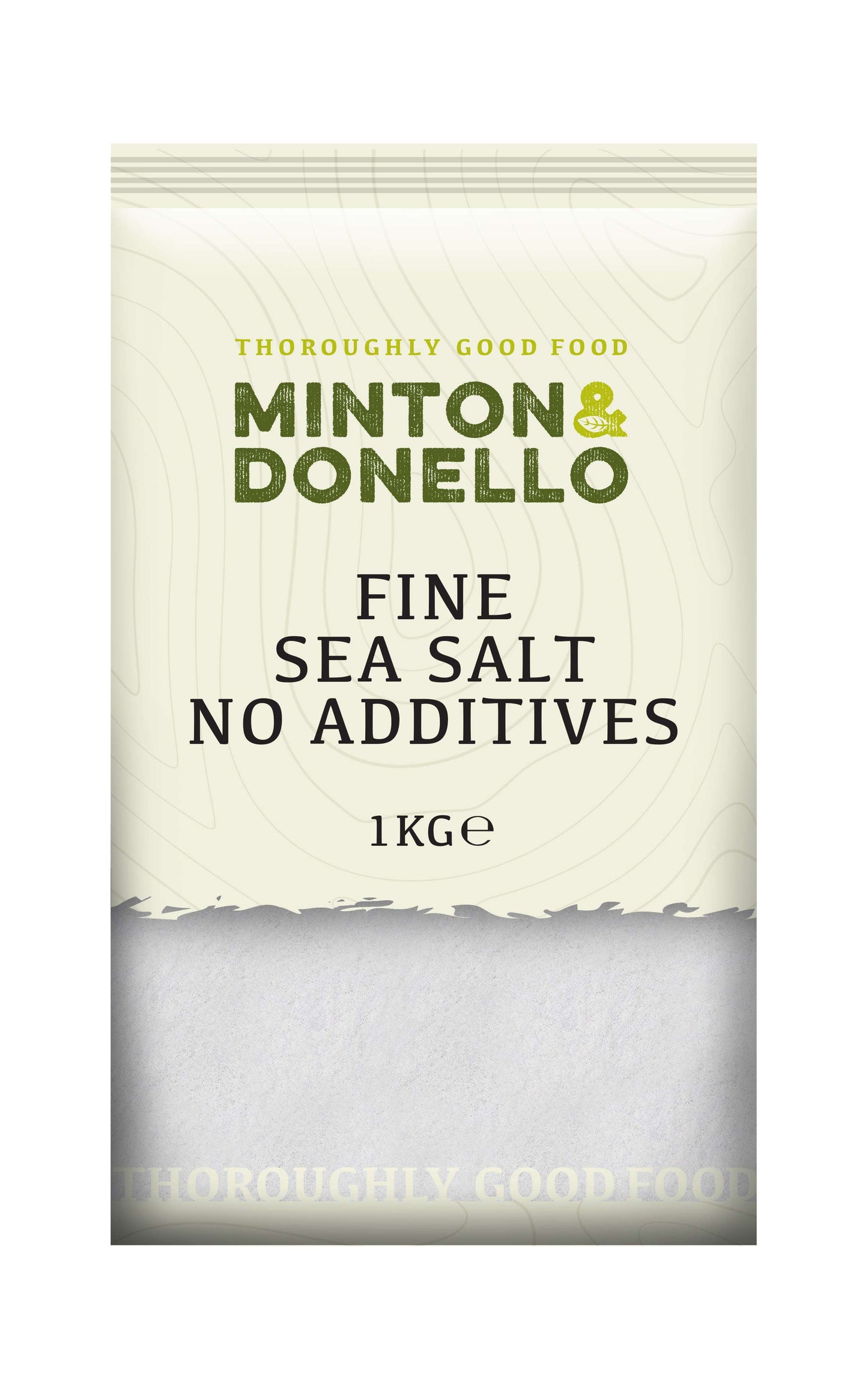 6 x Minton & Donello Fine Sea Salt No Additives - 1000g